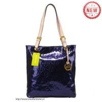 michael kors jet set logo groot blauw bakken Handtassen Te Koop jo5js274